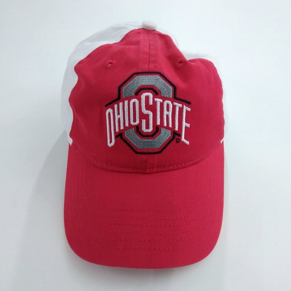 Ohio State Buckeyes Fan1 Strapback Hat Red White NCAA Unisex